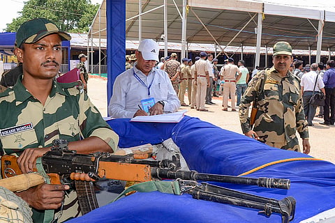Counting centre in Ranchi